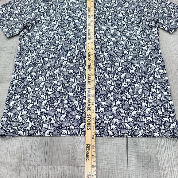 Under Armour Playoff Polo Shirt Mens Medium Loose Fit All Over Forest Print - Picture 4 of 8